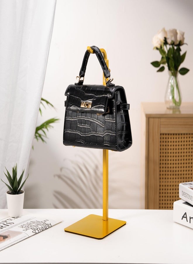 Josmimic Purse Holder Handbag Display Stand: Gold Hanger Rack for Bags, Purses, and Wreath, Adjustable Hook Stand for Tabletop, Closet, and Retail Use for Vendors - Image 5